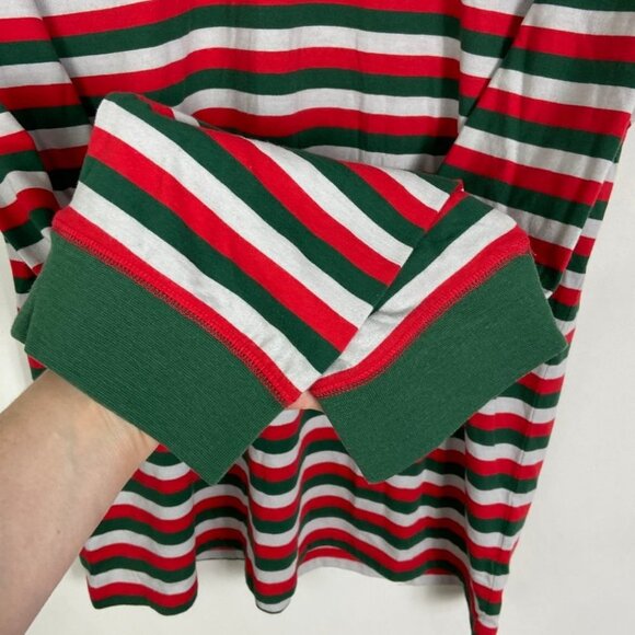 NEW Nordstrom BP‎ Hang Out Cotton Blend Pajama Shirt Striped Size M Pyjama Top - Picture 5 of 8